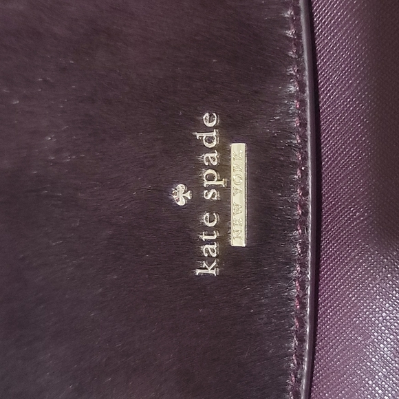 Kate spade  authentic wine plum shoulder purse - Picture 2 of 8